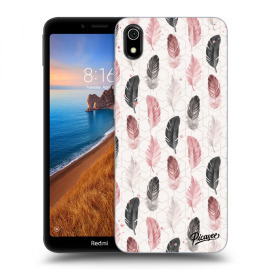 Picasee Silikónový čierny obal pre Xiaomi Redmi 7A - Feather 2