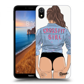 Picasee Silikónový čierny obal pre Xiaomi Redmi 7A - Crossfit girl - nickynellow