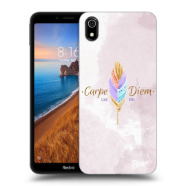 Picasee Silikónový čierny obal pre Xiaomi Redmi 7A - Carpe Diem