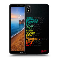 Picasee Silikónový prehľadný obal pre Xiaomi Redmi 7A - Motto life - cena, porovnanie