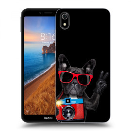 Picasee Silikónový čierny obal pre Xiaomi Redmi 7A - French Bulldog