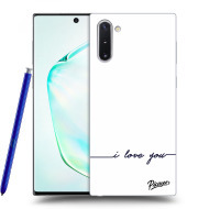 Picasee Silikónový prehľadný obal pre Samsung Galaxy Note10 N970F - I love you - cena, porovnanie