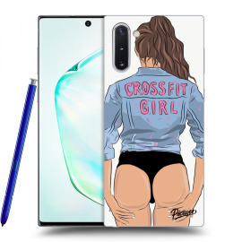 Picasee Silikónový prehľadný obal pre Samsung Galaxy Note10 N970F - Crossfit girl - nickynellow