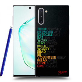 Picasee Silikónový prehľadný obal pre Samsung Galaxy Note10 N970F - Motto life