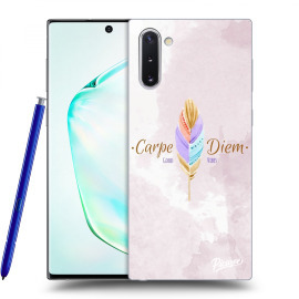 Picasee Silikónový prehľadný obal pre Samsung Galaxy Note10 N970F - Carpe Diem