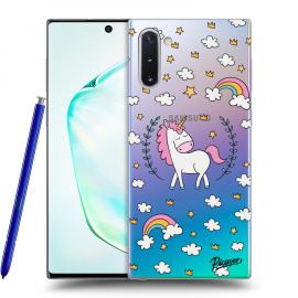 Picasee Silikónový prehľadný obal pre Samsung Galaxy Note10 N970F - Unicorn star heaven