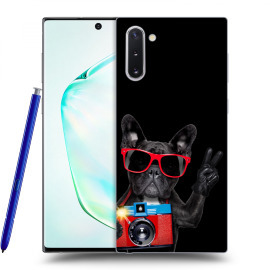 Picasee Silikónový čierny obal pre Samsung Galaxy Note10 N970F - French Bulldog