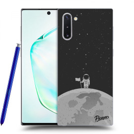 Picasee Silikónový čierny obal pre Samsung Galaxy Note10 N970F - Astronaut