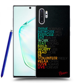 Picasee Silikónový prehľadný obal pre Samsung Galaxy Note10+ N975F - Motto life