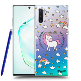 Picasee Silikónový prehľadný obal pre Samsung Galaxy Note10+ N975F - Unicorn star heaven