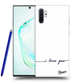 Picasee Silikónový prehľadný obal pre Samsung Galaxy Note10+ N975F - I love you