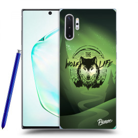 Picasee Silikónový prehľadný obal pre Samsung Galaxy Note10+ N975F - Wolf life