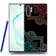 Picasee Silikónový čierny obal pre Samsung Galaxy Note10+ N975F - Flowers pattern - cena, porovnanie