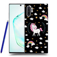 Picasee Silikónový čierny obal pre Samsung Galaxy Note10+ N975F - Unicorn star heaven - cena, porovnanie