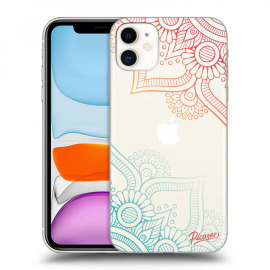 Picasee Silikónový prehľadný obal pre Apple iPhone 11 - Flowers pattern