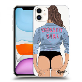 Picasee Silikónový prehľadný obal pre Apple iPhone 11 - Crossfit girl - nickynellow