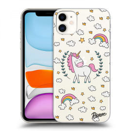 Picasee Silikónový prehľadný obal pre Apple iPhone 11 - Unicorn star heaven