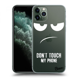 Picasee Silikónový prehľadný obal pre Apple iPhone 11 Pro - Don't Touch My Phone