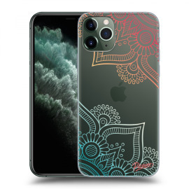 Picasee Silikónový prehľadný obal pre Apple iPhone 11 Pro - Flowers pattern