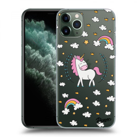 Picasee Silikónový prehľadný obal pre Apple iPhone 11 Pro - Unicorn star heaven