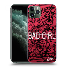 Picasee Silikónový prehľadný obal pre Apple iPhone 11 Pro - Bad girl