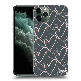 Picasee Silikónový prehľadný obal pre Apple iPhone 11 Pro - Lots of love