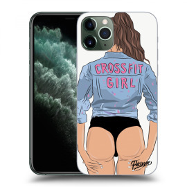 Picasee Silikónový prehľadný obal pre Apple iPhone 11 Pro - Crossfit girl - nickynellow