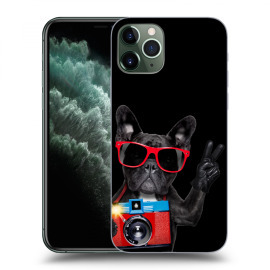 Picasee Silikónový čierny obal pre Apple iPhone 11 Pro - French Bulldog