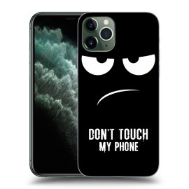 Picasee Silikónový čierny obal pre Apple iPhone 11 Pro - Don't Touch My Phone