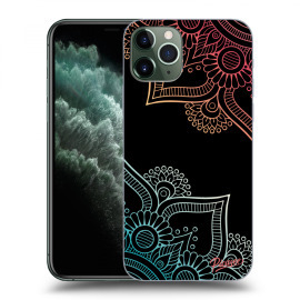 Picasee Silikónový čierny obal pre Apple iPhone 11 Pro - Flowers pattern