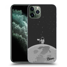 Picasee Silikónový čierny obal pre Apple iPhone 11 Pro Max - Astronaut