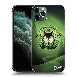 Picasee Silikónový čierny obal pre Apple iPhone 11 Pro Max - Wolf life