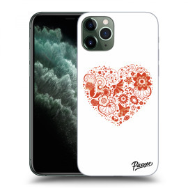 Picasee Silikónový čierny obal pre Apple iPhone 11 Pro Max - Big heart