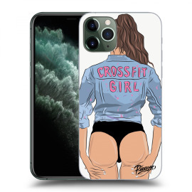 Picasee Silikónový prehľadný obal pre Apple iPhone 11 Pro Max - Crossfit girl - nickynellow