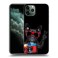 Picasee Silikónový čierny obal pre Apple iPhone 11 Pro Max - French Bulldog - cena, porovnanie