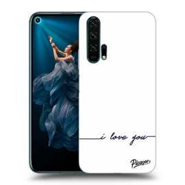 Picasee Silikónový prehľadný obal pre Honor 20 Pro - I love you