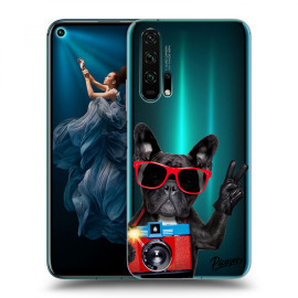 Picasee Silikónový prehľadný obal pre Honor 20 Pro - French Bulldog