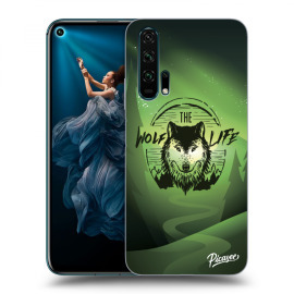 Picasee Silikónový prehľadný obal pre Honor 20 Pro - Wolf life