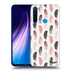 Picasee Silikónový prehľadný obal pre Xiaomi Redmi Note 8 - Feather 2