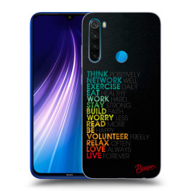 Picasee Silikónový prehľadný obal pre Xiaomi Redmi Note 8 - Motto life