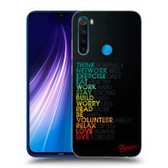 Picasee Silikónový prehľadný obal pre Xiaomi Redmi Note 8 - Motto life - cena, porovnanie