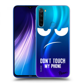 Picasee Silikónový prehľadný obal pre Xiaomi Redmi Note 8 - Don't Touch My Phone