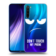 Picasee Silikónový prehľadný obal pre Xiaomi Redmi Note 8 - Don't Touch My Phone - cena, porovnanie