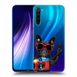 Picasee Silikónový prehľadný obal pre Xiaomi Redmi Note 8 - French Bulldog