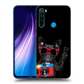 Picasee Silikónový čierny obal pre Xiaomi Redmi Note 8 - French Bulldog