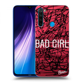 Picasee Silikónový čierny obal pre Xiaomi Redmi Note 8 - Bad girl