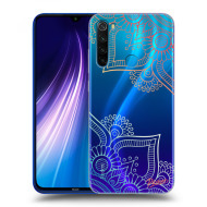 Picasee Silikónový prehľadný obal pre Xiaomi Redmi Note 8 - Flowers pattern - cena, porovnanie