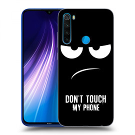 Picasee Silikónový čierny obal pre Xiaomi Redmi Note 8 - Don't Touch My Phone