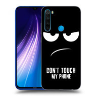 Picasee Silikónový čierny obal pre Xiaomi Redmi Note 8 - Don't Touch My Phone - cena, porovnanie