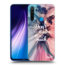 Picasee Silikónový čierny obal pre Xiaomi Redmi Note 8 - Don't think TOO much